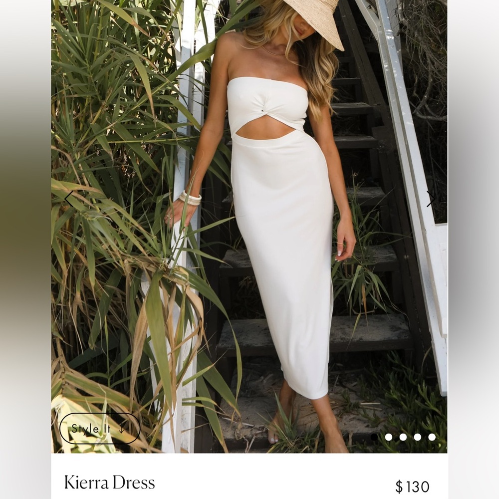 NWOT L*Space Kierra dress in cream
